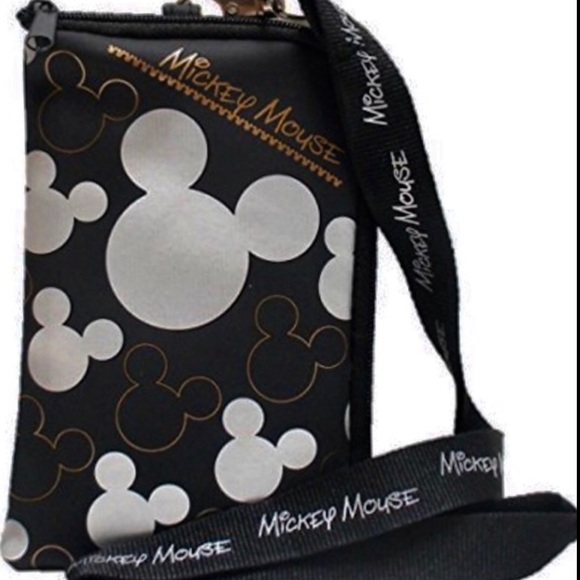 Disney Handbags - 🦋🦋Mickey Mouse Lanyard withCellphone Case/Coin Purse